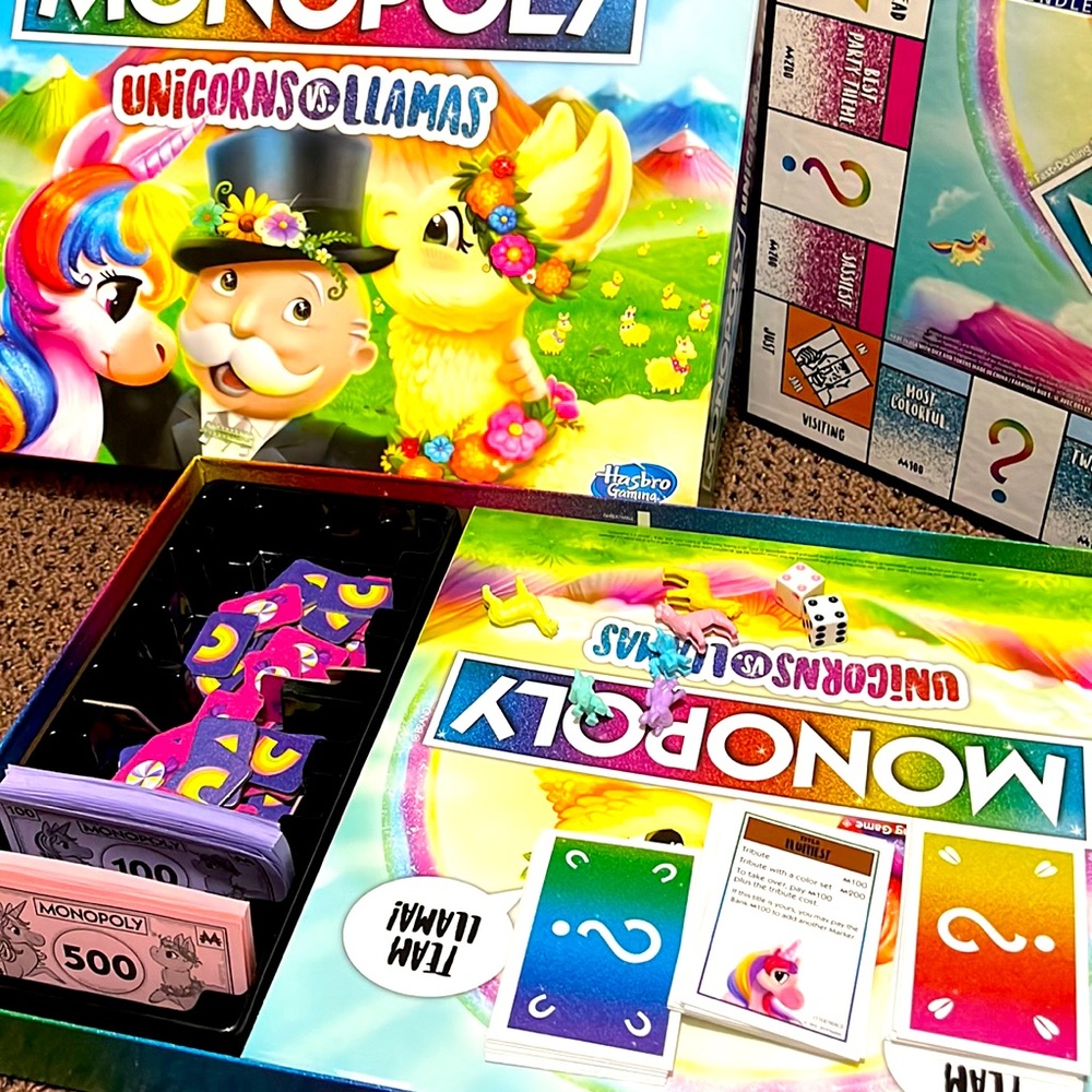 Monopoly Unicorns Vs. Llamas